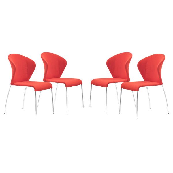 Oulu Dining Chair Tangerine - Set of 4 