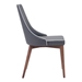 Moor Dining Chair Dark Gray - Set of 2 - ZUO3839