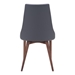 Moor Dining Chair Dark Gray - Set of 2 - ZUO3839