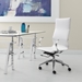 Glider High Back Office Chair White - ZUO3867