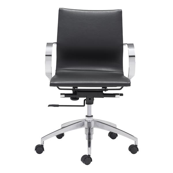 Glider Low Back Office Chair Black 