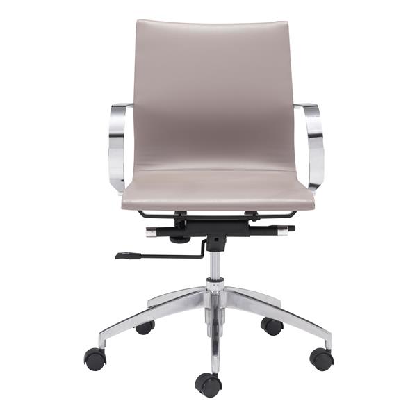 Glider Low Back Office Chair Taupe 
