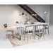 Atlas Dining Table Stone & Brushed Stainless Steel - ZUO3972