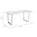 Atlas Dining Table Stone & Brushed Stainless Steel - ZUO3972