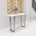 Atlas Console Table Stone & Brushed Stainless Steel - ZUO3974