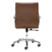 Ithaca Office Chair Vintage Brown - ZUO4013