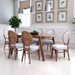 Regents Dining Chair Walnut & Light Gray - Set of 2 - ZUO4074