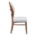 Regents Dining Chair Walnut & Light Gray - Set of 2 - ZUO4074