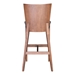 Ambrose Bar Chair Walnut & Dark Gray - Set of 2 - ZUO4075