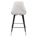 Piccolo Counter Chair Gray Velvet - ZUO4147