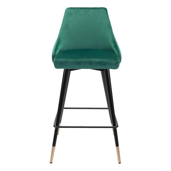 Piccolo Counter Chair Green Velvet 