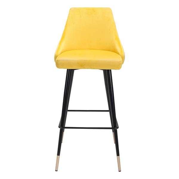 Piccolo Bar Chair Yellow Velvet 