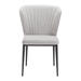 Tolivere Dining Chair Gray Velvet - Set of 2 - ZUO4157