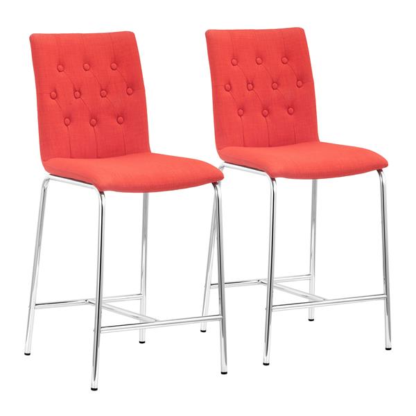 Uppsala Counter Chair Tangerine - Set of 2 