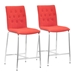 Uppsala Counter Chair Tangerine - Set of 2 - ZUO4354