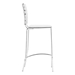 Criss Cross Counter Chair White - Set of 2 - ZUO4364