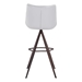 Aki Bar Chair White & Walnut - Set of 2 - ZUO4608