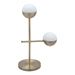 Waterloo White and Brushed Bronze Table Lamp - ZUO4845