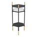 William Gold and Black Side Table - ZUO4938