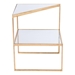 Planes Gold and Mirror Side Table - ZUO4947