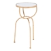 Hera Gold and Mirror Side Table - ZUO4948