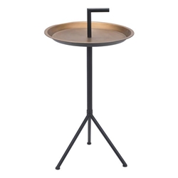 Mercy Gold and Black Accent Table 