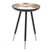 Everly Gold and Black Accent Table - ZUO4960