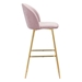 Cozy Pink Bar Chair - ZUO5000