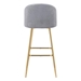 Cozy Gray Bar Chair - ZUO5002