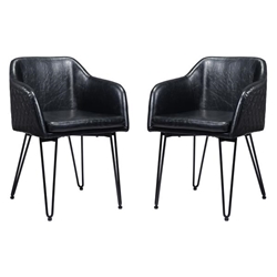 Braxton Black Dining Chair - Set of Two 