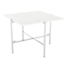 Titan Table White and Silver Marble Side - ZUO5014