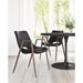 Desi Black Dining Chair - Set of Two - ZUO5022