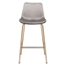 Tony Gray and Gold Bar Chair - ZUO5063