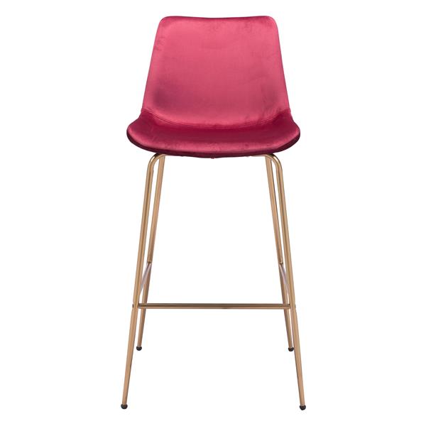 Tony Red and Gold Bar Chair 