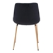 Tony Dining Chair Black and Gold - Set of Two - ZUO5077