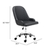 Space Black Office Chair - ZUO5115