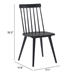 Ashley Black Dining Chair - Set of Two - ZUO5131
