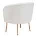 Sherpa Beige and Gold Accent Chair - ZUO5152