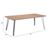 Perpignan Brown Dining Table - ZUO5170