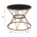 Samuel Black and Gold Side Table - ZUO5192