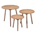 Paul Natural Accent Tables - Set of Three - ZUO5196