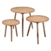 Paul Natural Accent Tables - Set of Three - ZUO5196