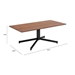 Mazzy Brown Coffee Table - ZUO5332