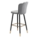 Zinclair Gray Bar Chair - ZUO5359