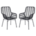Lyon Chair Black Outdoor Dining - Set of Two