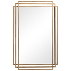 Amherst Brushed Gold Mirror 