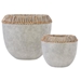 Aponi Concrete Ray Bowls Set of 2 - UTT1562