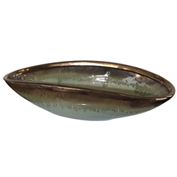 Iroquois Green Glaze Bowl 