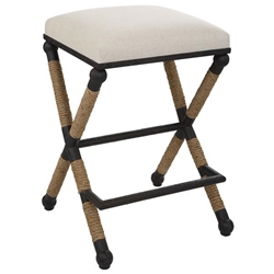 Firth Rustic Oatmeal Counter Stool 