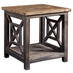 Spiro Reclaimed Wood End Table 